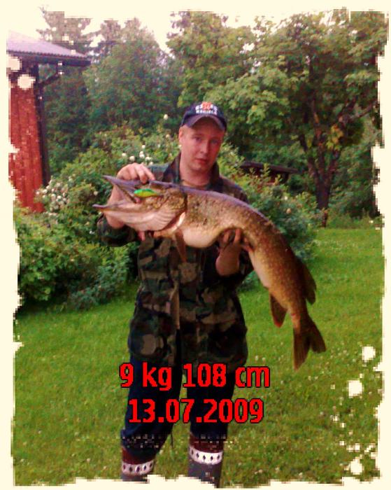 Atronjoki varpaisjärvi 9 kg 108 cm 13.07.2009